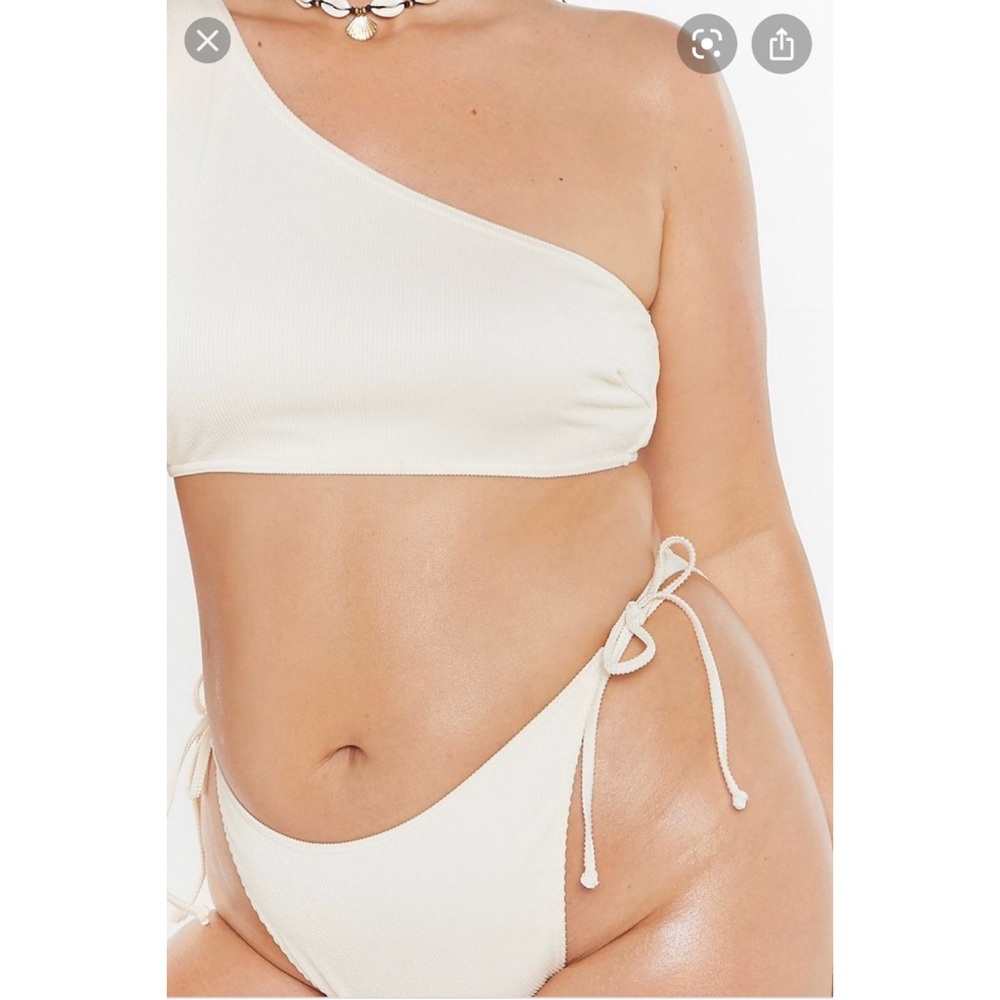Nasty gal high waisted high leg bikini bottoms